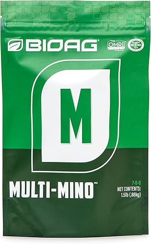 Fertilizante orgánico de micronutrientes Multi-Mino, fertilizante de micronutrientes complejos con aminoácidos (1.5 libras)