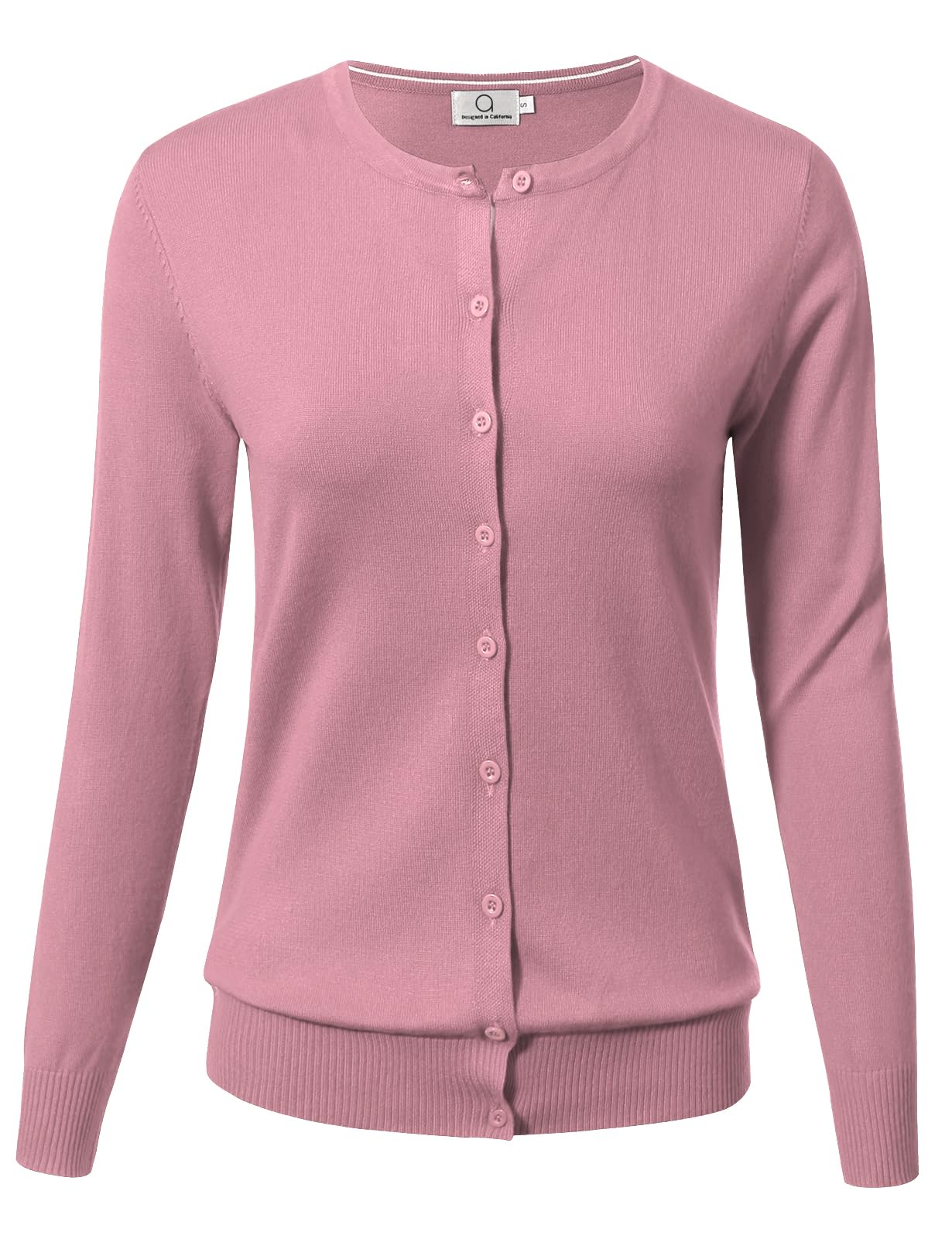 Allsense Women's Long-Sleeve Crewneck Cardigan