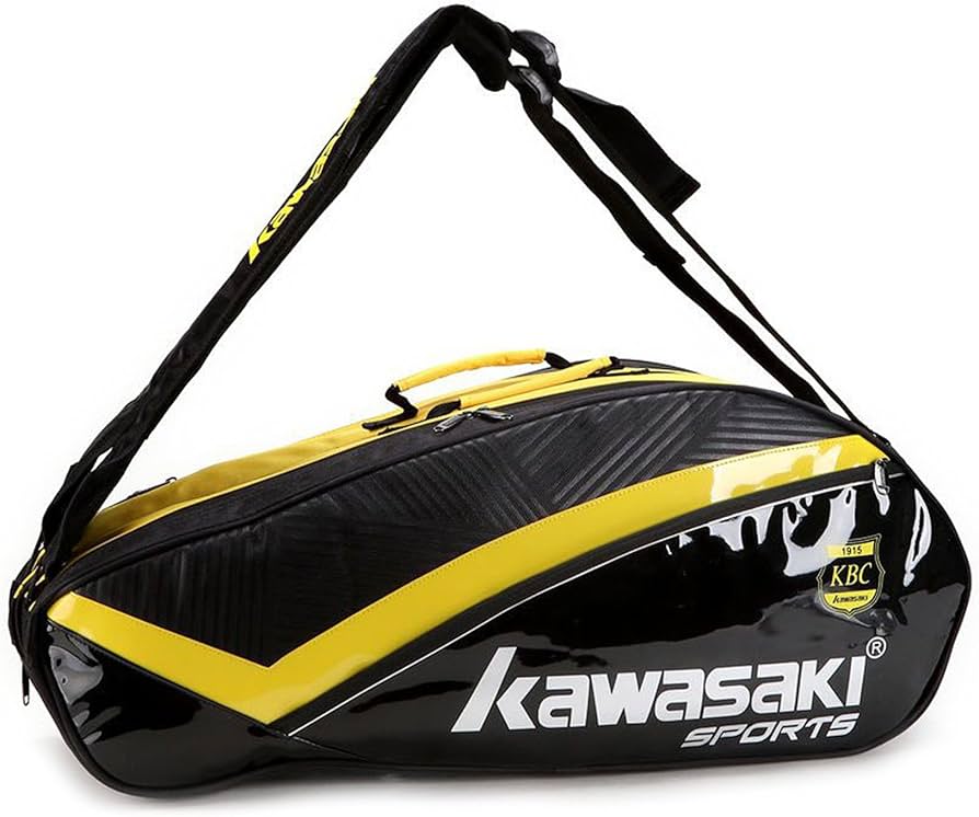 Buy Kawasaki Badminton Bag KBB -8667 (Black +Yellow) Online at Low