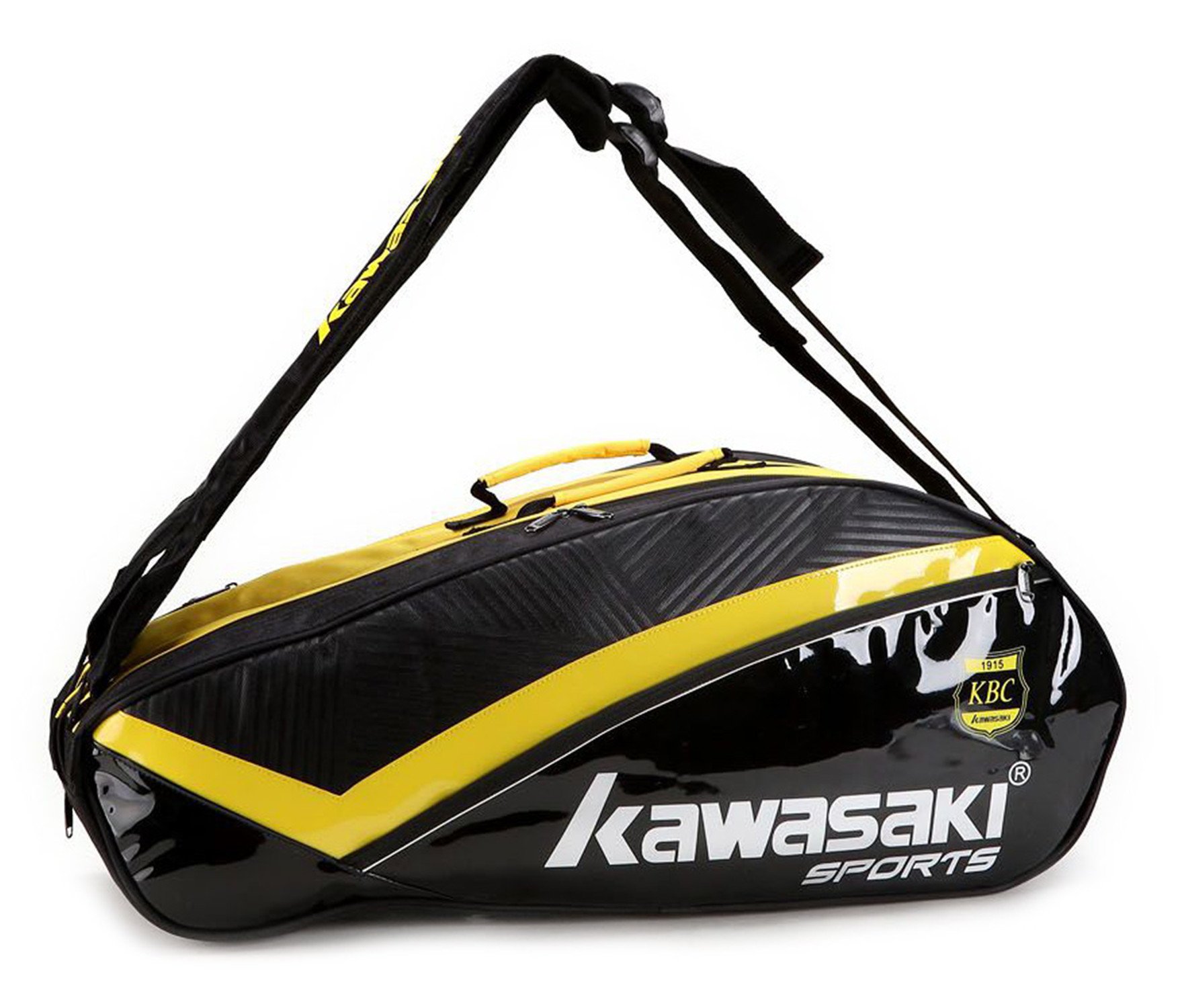 Buy Kawasaki Badminton Bag KBB -8667 (Black +Yellow) Online at Low