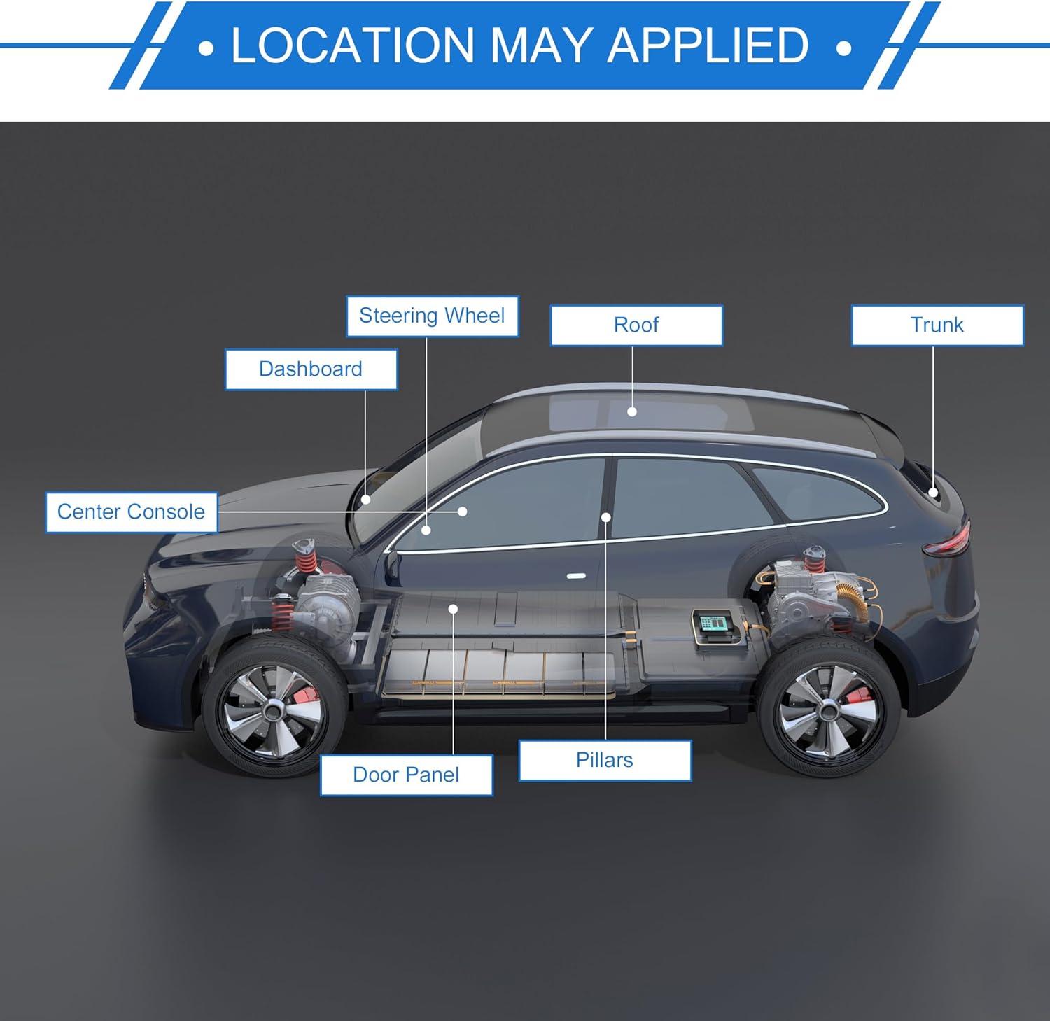 Headliner Fabric 100" L x 60" W Interior Trim DIY Roof Repair Replacement for Car Truck RV SUV Boat Automotive Suede Fabric White