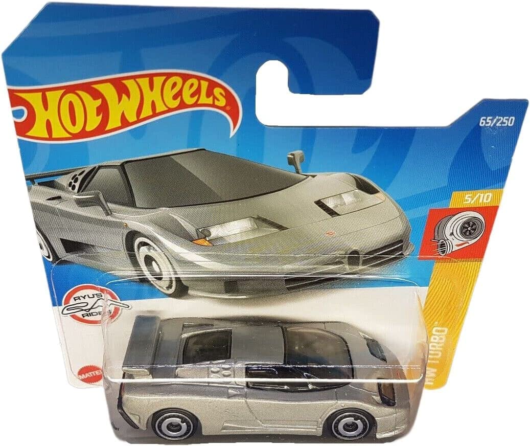 Hot Wheels '94 Bugatti EB110 SS HW Turbo 5/10 HCX91, Silver - Image 2