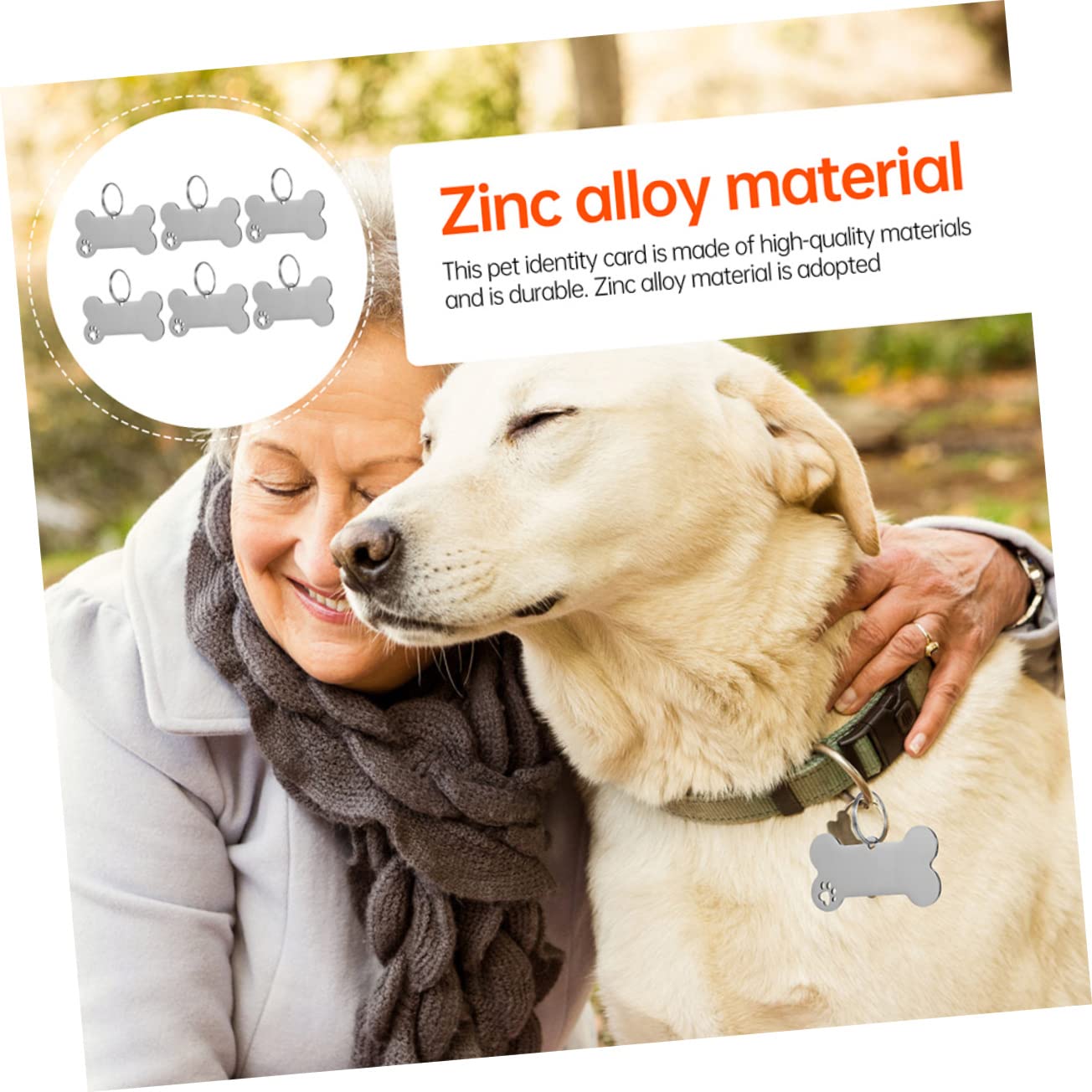 Happyyami 30pièces Médaille Identification pour Chiens Inoxydable Plaque Gravée pour Collier De Chiens Et Chats Accessoire Personnalisé pour Animaux De Compagnie