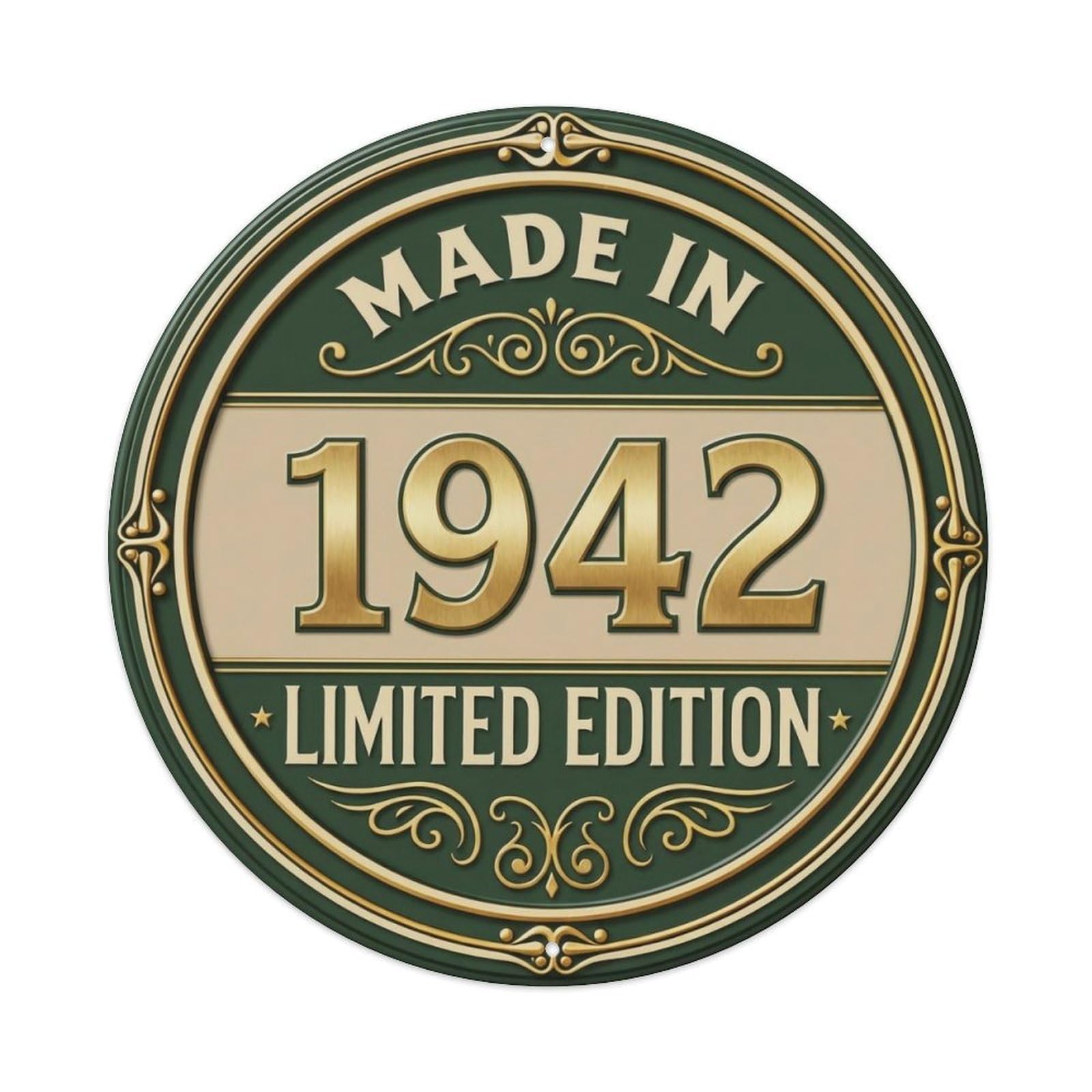 Okahys 8X8inch(20X20cm) Made In 1942 Limited Edition Metal Tin Sign