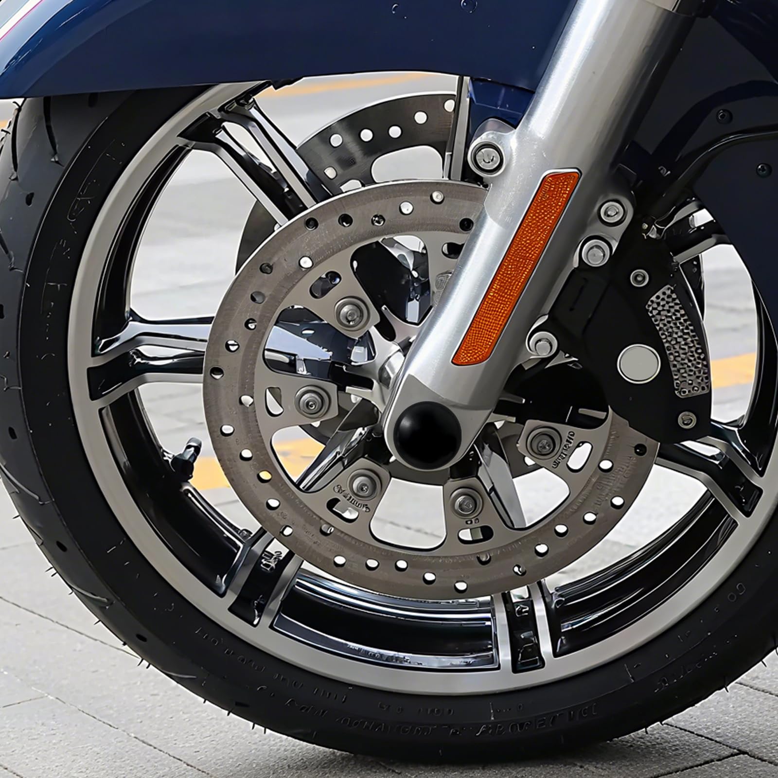 Copri dadi per asse anteriore per moto, adatti per Harley Touring CVO Street Glide FLHXSE FLTRXSE FLHX FLTRX FLTRXSTSE FLHXU 2023.5-2025 nero