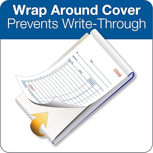 Miniatura 4 de Adams Libro de ventas de uso general, 2 partes, sin carbono, blancocanario, 3-1132 x 5-58 pulgadas, 50 juegoslibro, 3 libros (DC3530) (paquete de 2)