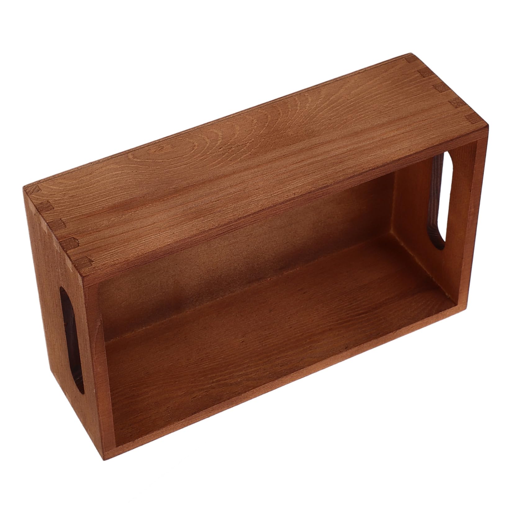 KOMBIUDA Cassa Di Stoccaggio in Legno Contenitore Compatto E Portatile Per Scaffali