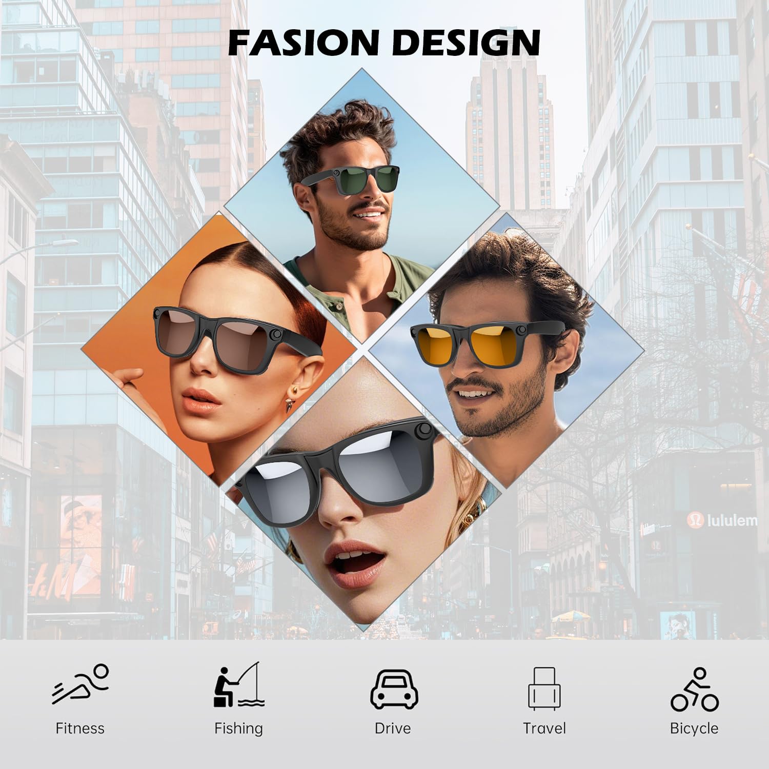 Spolaryzowany klips do Ray-Ban Meta Wayfarer & Gen 2 (RW4006/RW4012, rozmiar M, 50-22), przebarwienie klips do Meta Wayfarer Gen 2 ochrona UV
