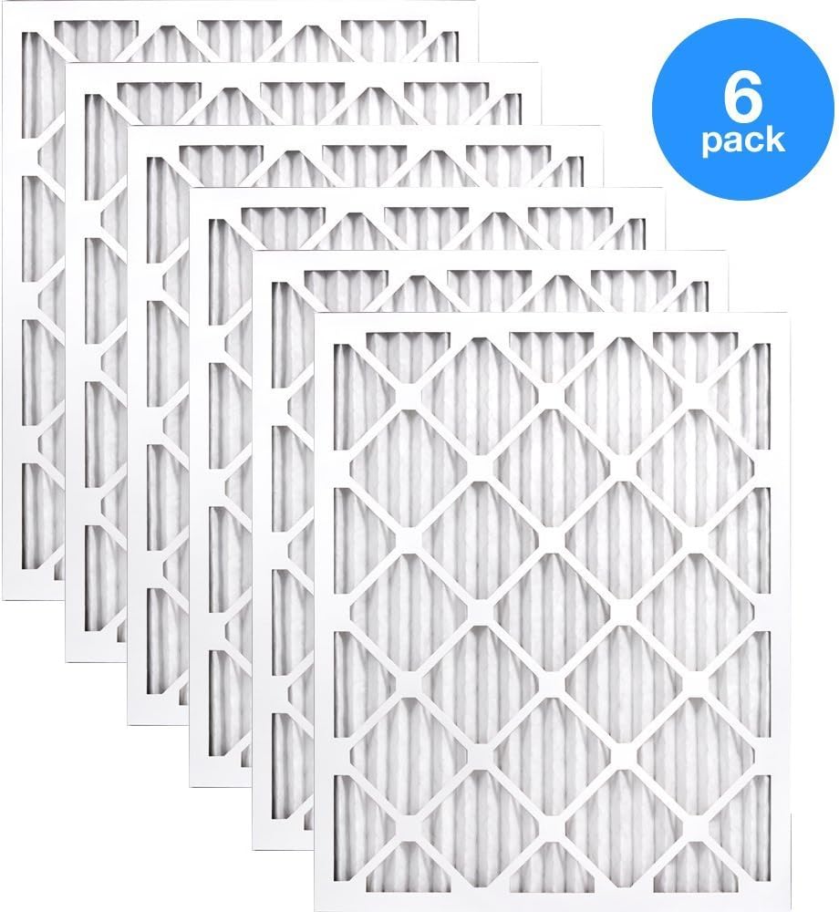 AIRx Filters 18x20x1 Furnace Filter MERV 8 Pleated Replacement Air Filter, For Lint, Pollen & Dust Debris Control, 6-Pack