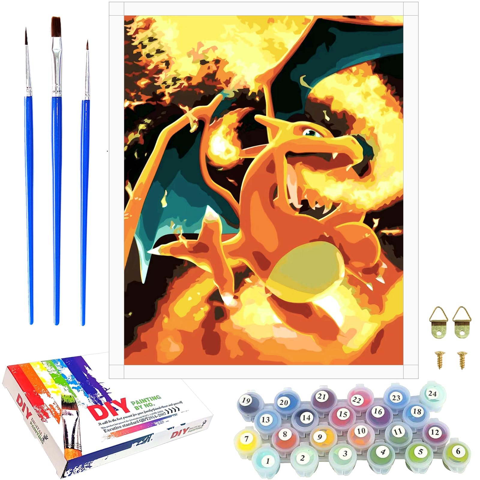 Kit De Peinture À L'Huile Peinte À La Main Pour Enfants Et Adultes