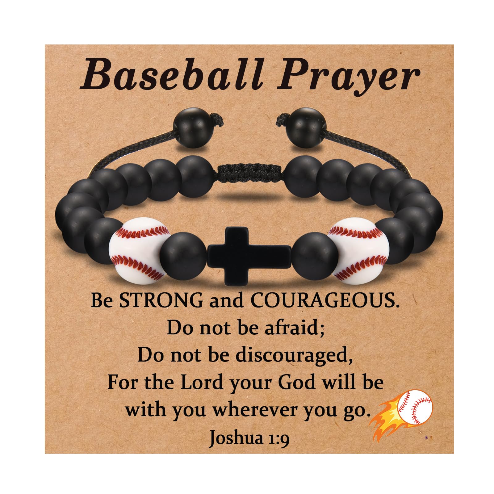 Pulseras de cruz de baloncesto ajustables: joyería juvenil resistente al agua 7