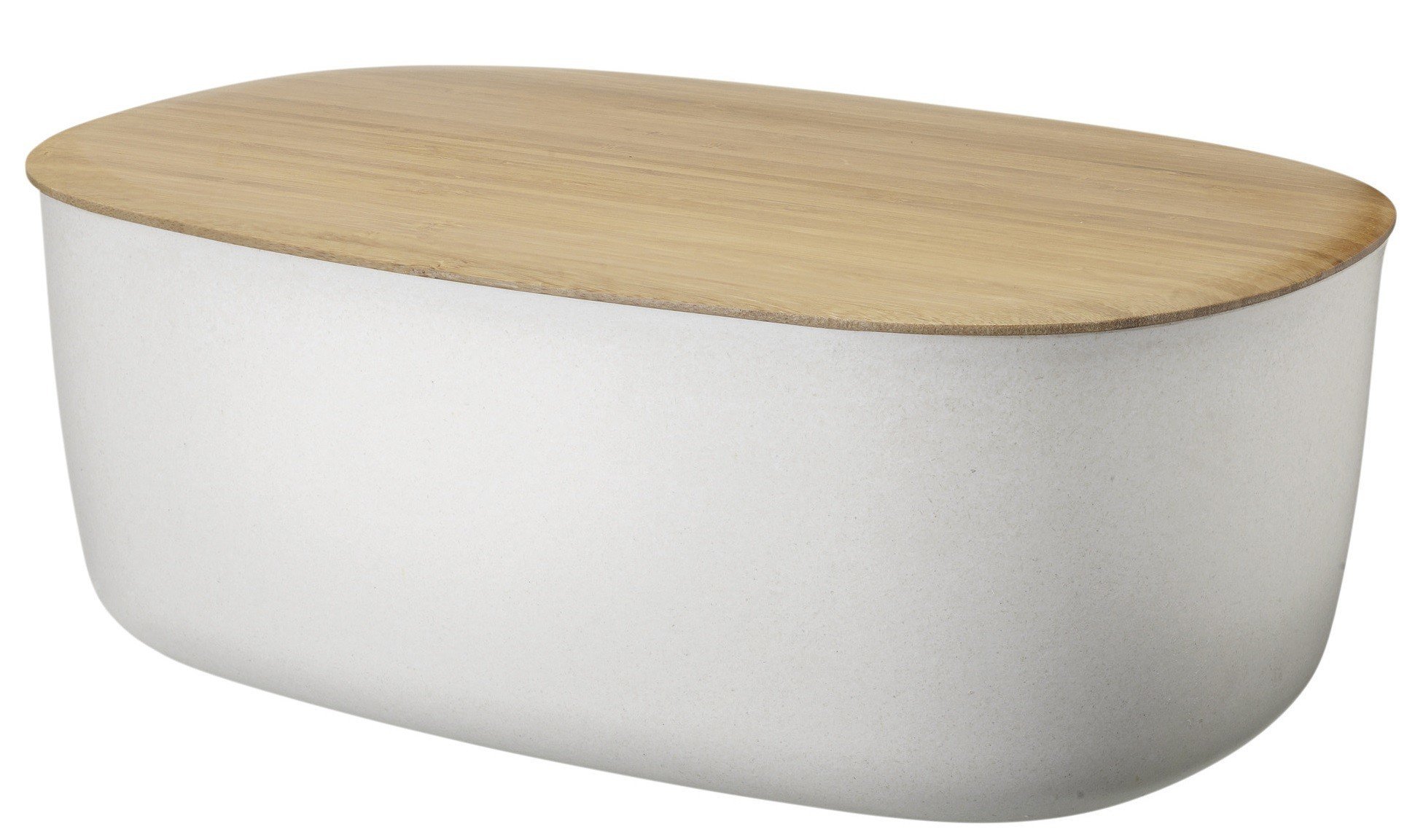RIG-TIG by Stelton Z00038-1 Box-It Brotkasten, Melamin, Bambus, weiß, 34,5 x 23,5 x 13,0 cm