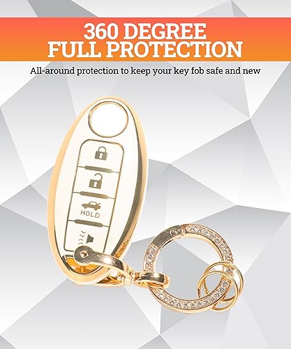 Miniatura 6 de Funda para llavero, carcasa de TPU suave, accesorios de automóvil con llavero, funda para llave de automóvil, protección para llave de automóvil,