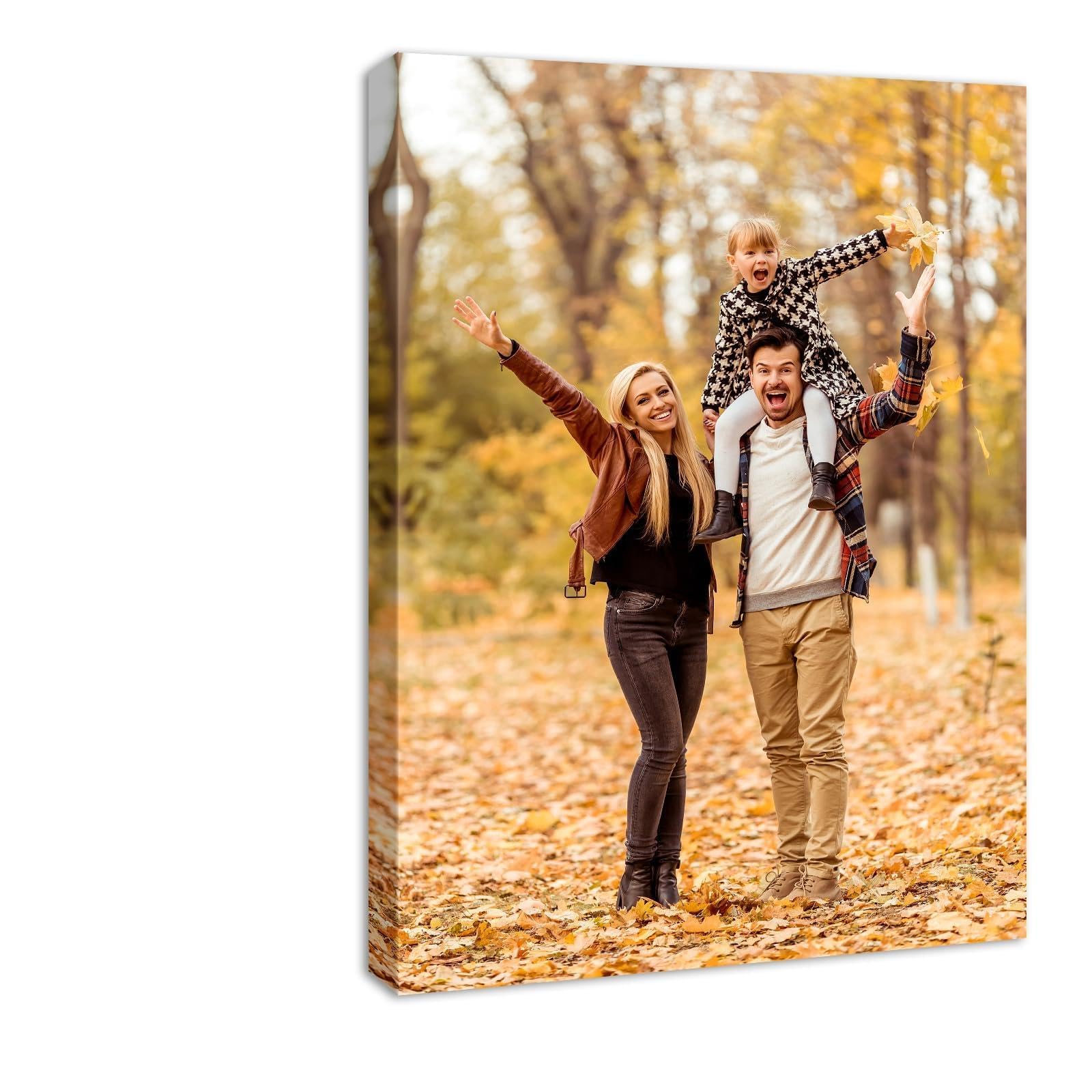 YYYYHPP Canvas Prints with Your Photos Personalized Photo to Canvas Wall Art Canvas Printing for Wedding Family Baby