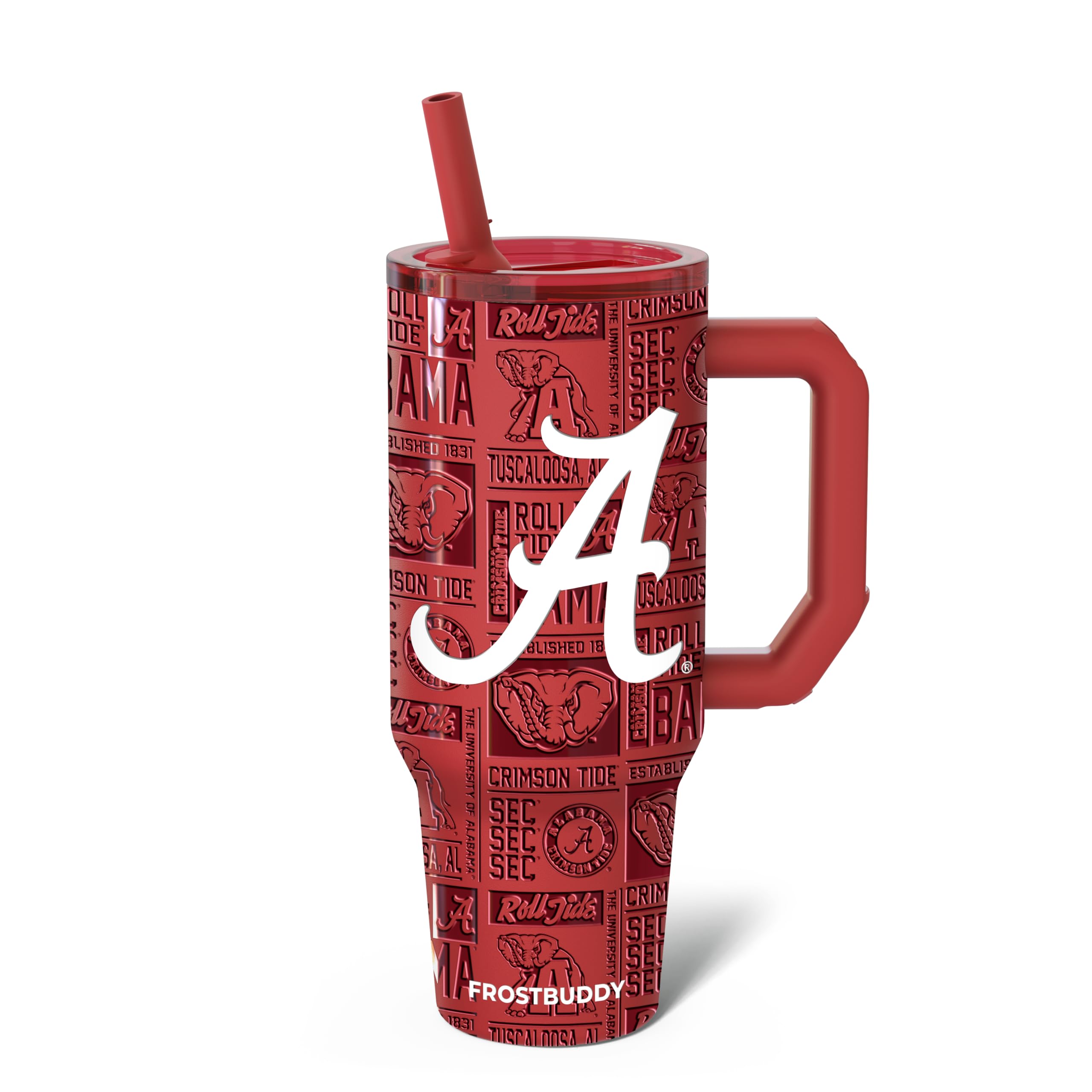 Thicc Buddy - 40 oz Stainless Steel Vacuum Insulated Tumbler with Lid and Straw for Water - Travel Mug Cupholder Friendly - Gifts for Women Men Him