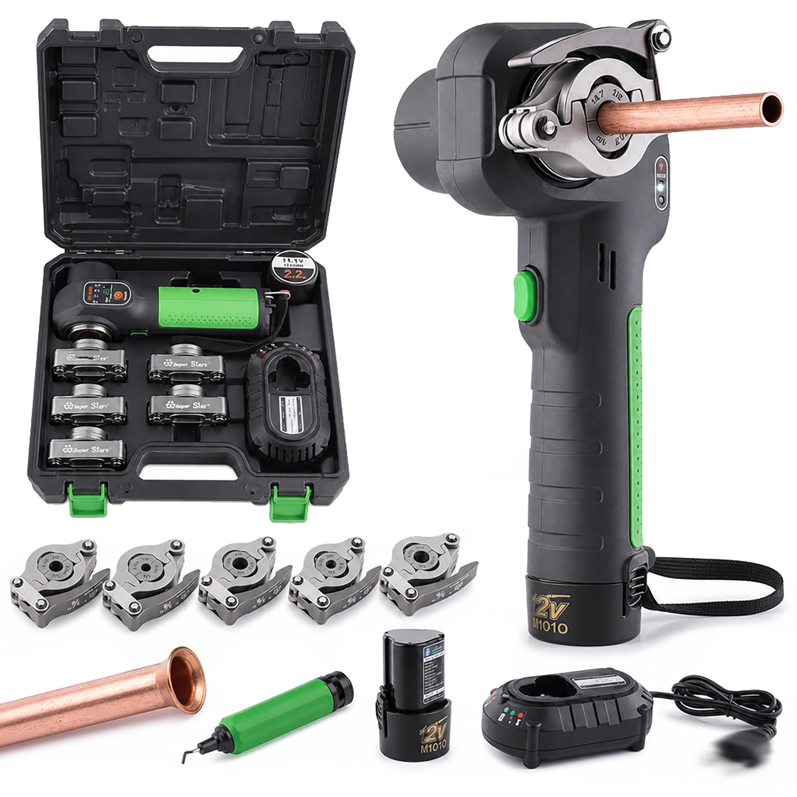 Kit de abocardado automático inalámbrico, expansor para HVAC tubos de cobre