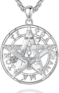 925 Sterling Silver Tetragrammaton Pendant/Tetragrammaton Rings/Masonic Necklace/Pentagram Jewelry for Women Men