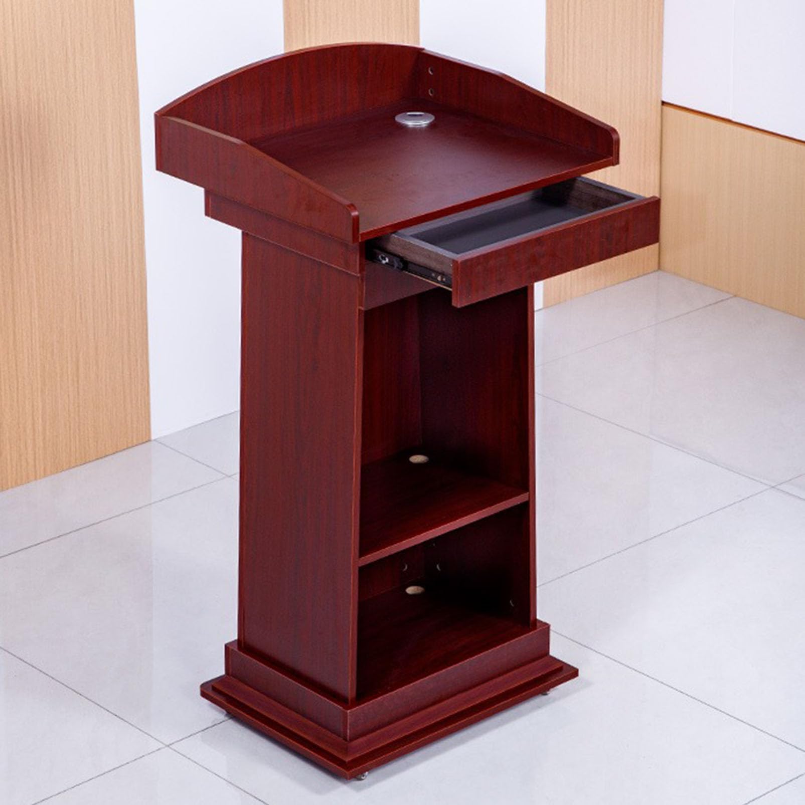 Podium portable en bois pour enseignants et églises, pupitre de conférence, table multima Sp pour hôtels, restaurants, de & s