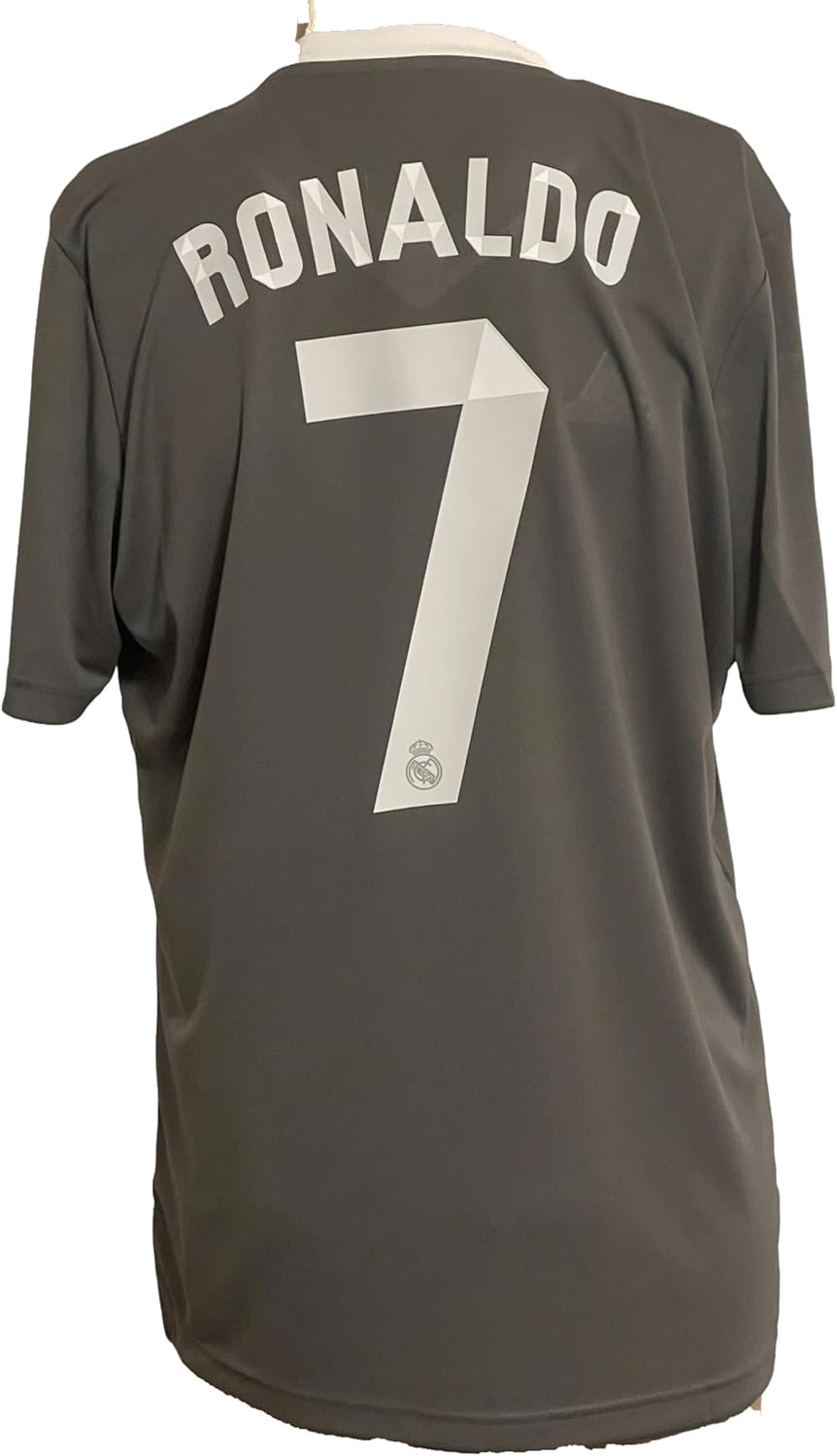 Madrid Ronaldo Soccer Football Club Team 2014 Gray Mens Size XL Jersey