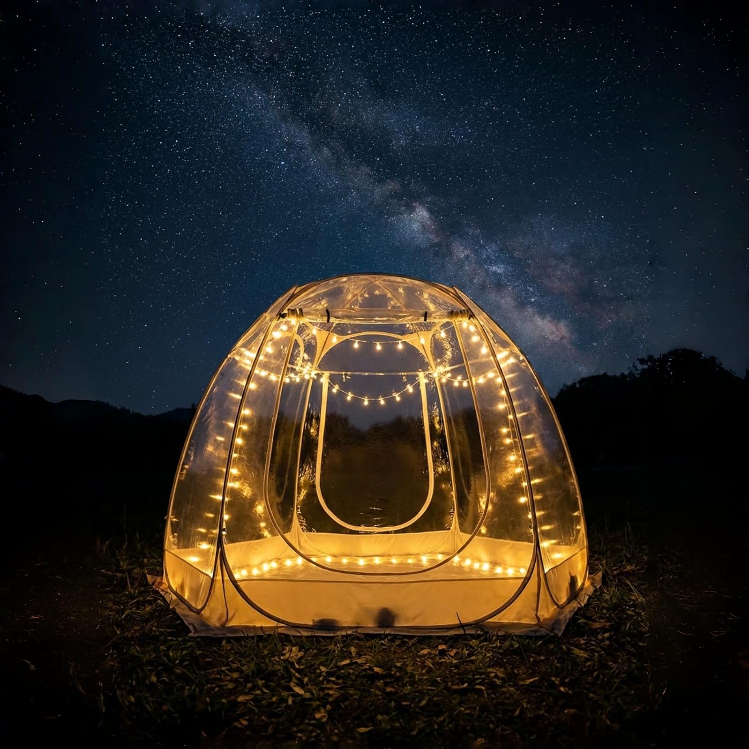 Pop Up Bubble Tent, Outdoor Bubble House, Garden Courtyard Tent, Clear Igloo Tents for Outside, Camping, Picnics, Lawn, Garden