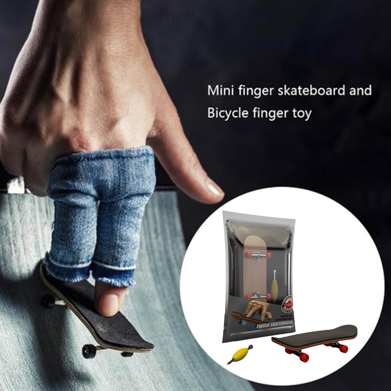 Générique Mini-Skateboard Finger – Planche En Bois Érable 3,85 X 1,1 Pouces – Jouet Éducatif De Coordination