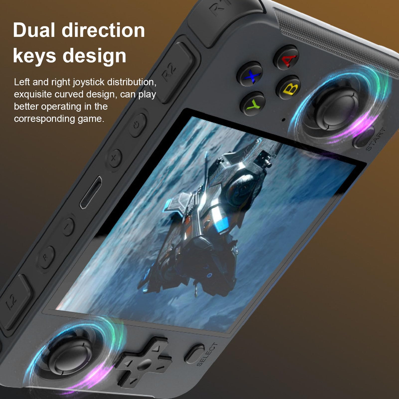 Dioche Console per Videogiochi retrò Console per Videogiochi retrò Portatile Schermo IPS da 4 Pollici per Portatile Open Source per Bambini Opzioni di Memoria 128G (#2)
