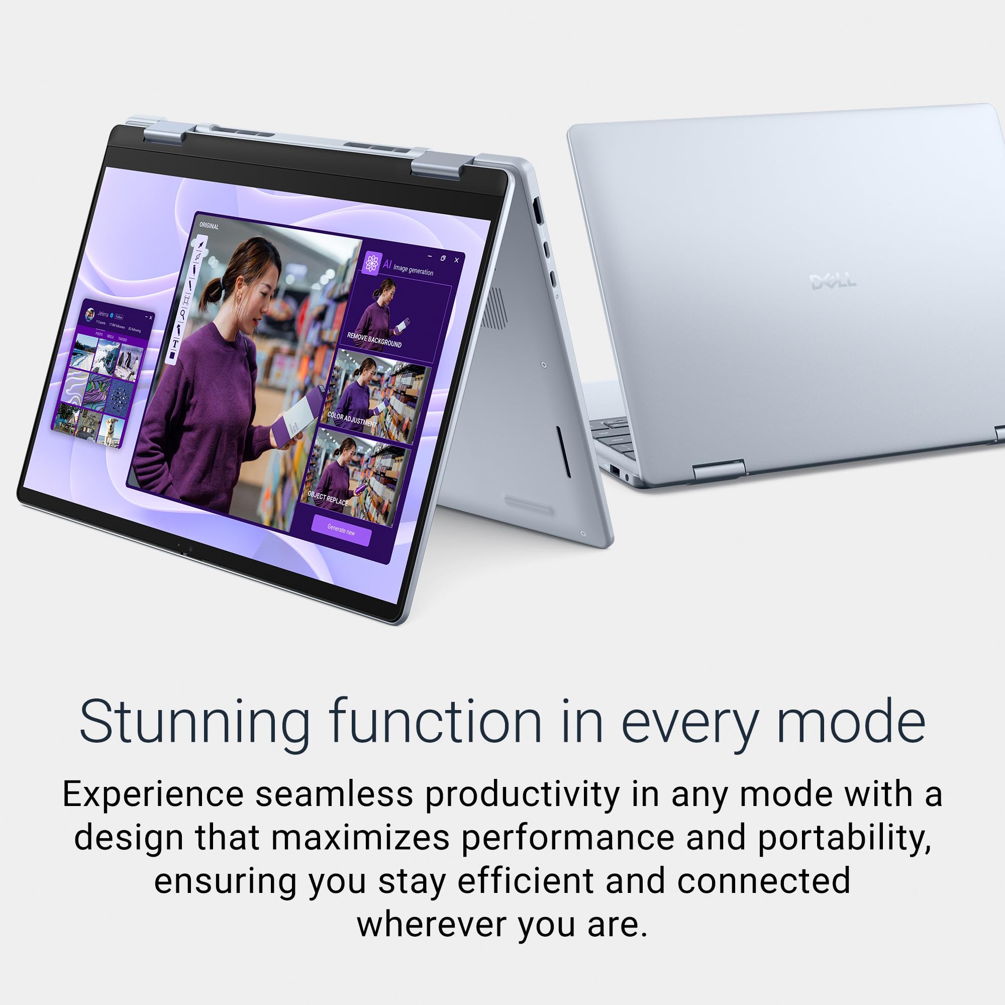 New Dell 14 Plus 2-in-1 Touch Laptop, AI Enabled Intel Core Ultra