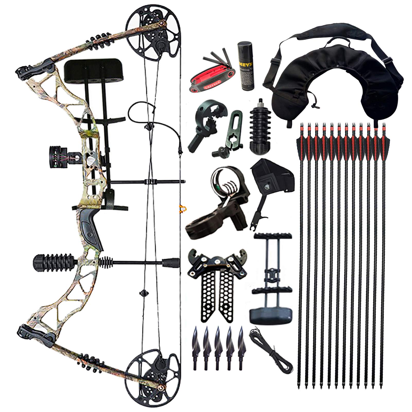 SHARROW 30" 複合弓 30～70lbsコンパウンドボウセット コンポジットボウ アーチェリーアウトドア 狩猟弓 撮影魚弓 弓道練習専用弓 ハンティングボウ 調節可能