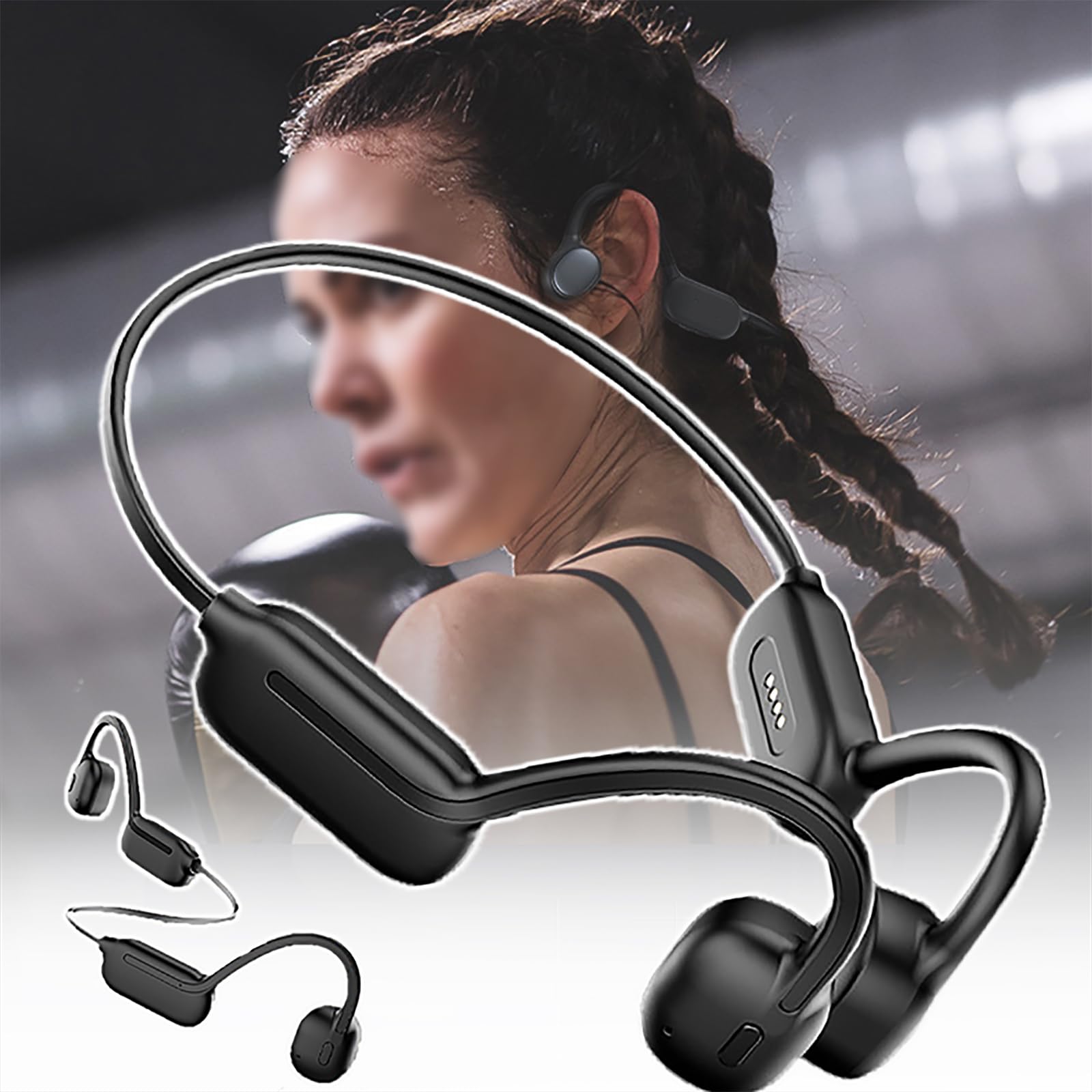 Wodoodporne Słuchawki, Dwurdzeniowy Bluetooth + MP3, 150 MAh + 32 GB/puszka 6000 Utworów, 8 Godzin Pracy Na Baterii/240 Godzin Czuwania, 31 G/tytanowa Pamięć Metalowa, Do Podróży,A
