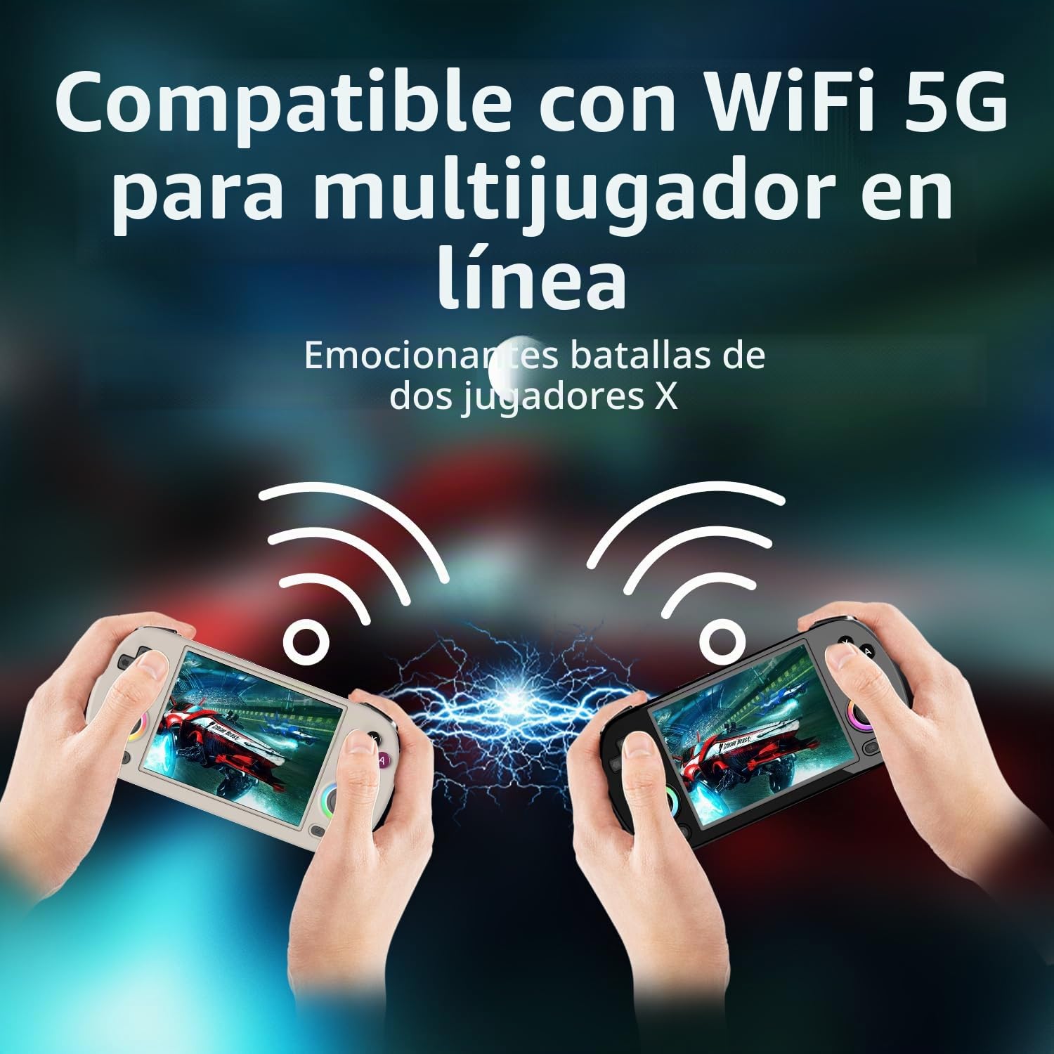 RG40XX H - Consola de juegos de mano retro, sistema operativo Linux integrado, tarjeta TF de 64 G, consolas de videojuegos retro, pantalla IPS de 4.0 pulgadas, reproductor de video portátil de