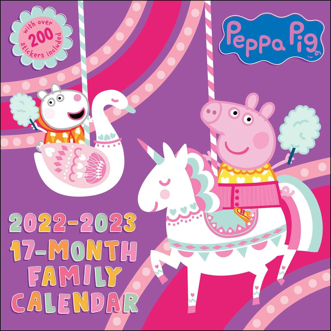 Buy Peppa Pig 17Month 20222023 Family Wall Calendar Book Online at