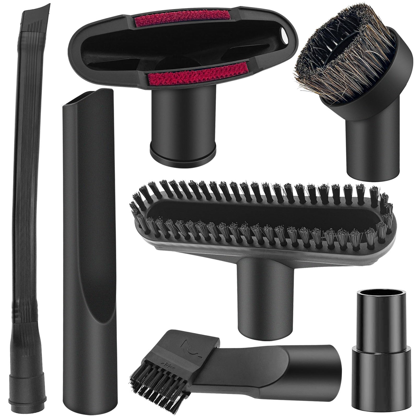 7 Pezzi Accessori Aspirapolvere Set,Generale Spazzole per Aspirapolvere Adatto per aspirapolvere con diametro da 32 mm a 35 mm per la pulizia di biancheria da letto, divani/auto