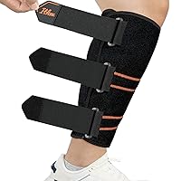 Vista 1 de Soporte de pantorrilla ajustable para alivio de férula de espinilla, soporte de férula de espinilla para hinchazón, tensión, esguince, vendas