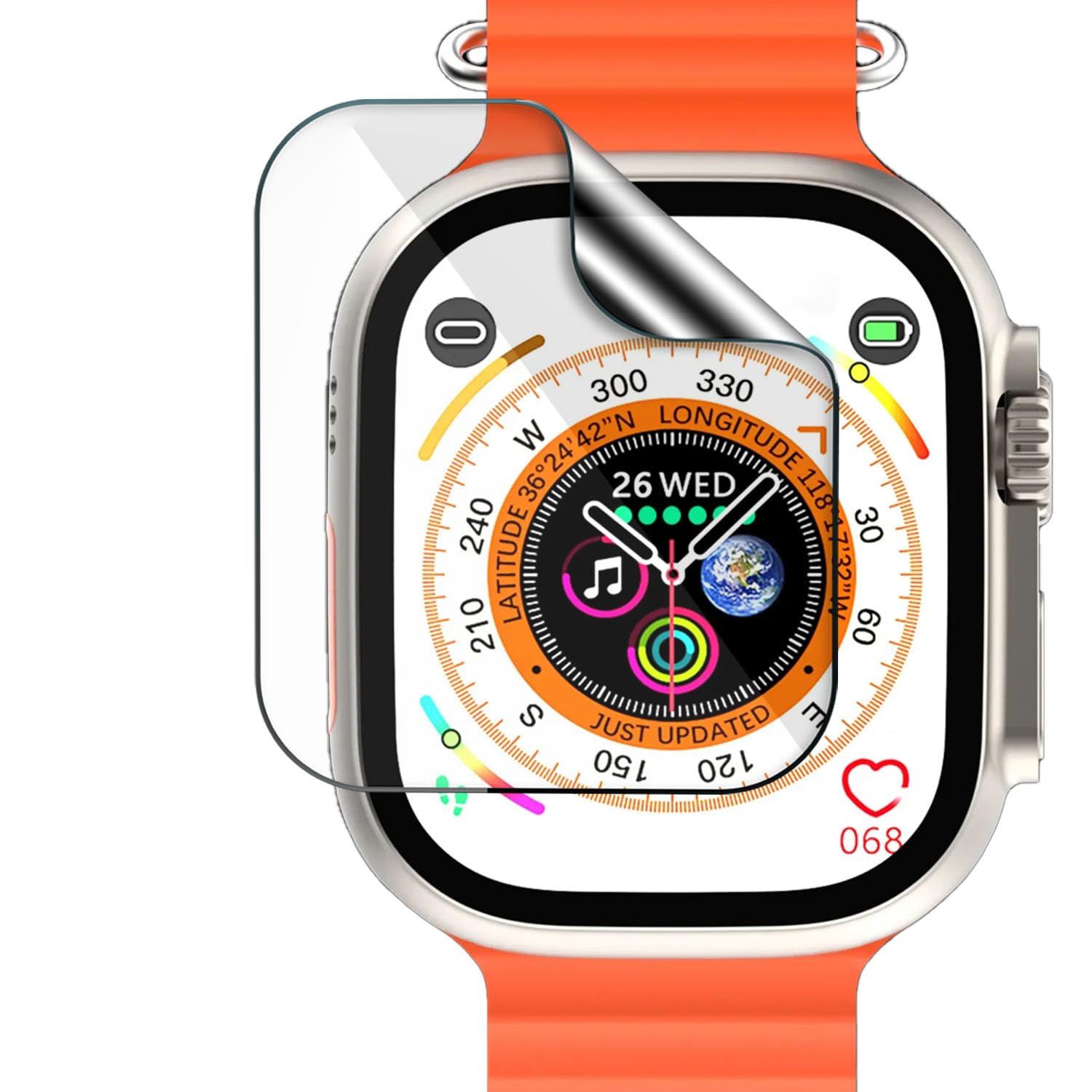 FCS smartwatch screen guard for HAMMER Ultra Classic 2.01" | Pack of 3 | Edge to Edge Coverage | Ultrathin 0.125mm 9H anti shock flexible Watch screen protector TPU membrane (3) (B0CM3SLMJB) Amazon Price History, Amazon Price Tracker