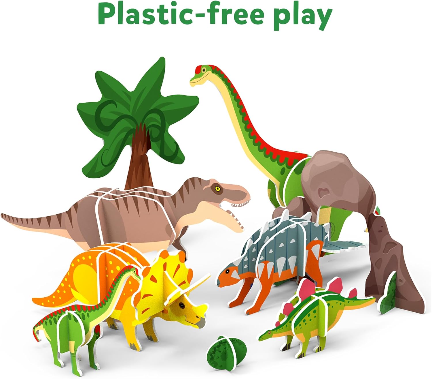 Skillmatics STEM Building Toy : My World Land of Dinosaurs | Gifts for Kids Ages 3-7 | Fun Learning & Educational Playset for Preschool Kids