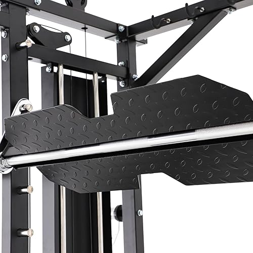 Miniatura 8 de Altas Strength Máquina Smith comercial ligera Gimnasio en casa con sistema de poleas, barra de dominadas, jaula de cuerpo total