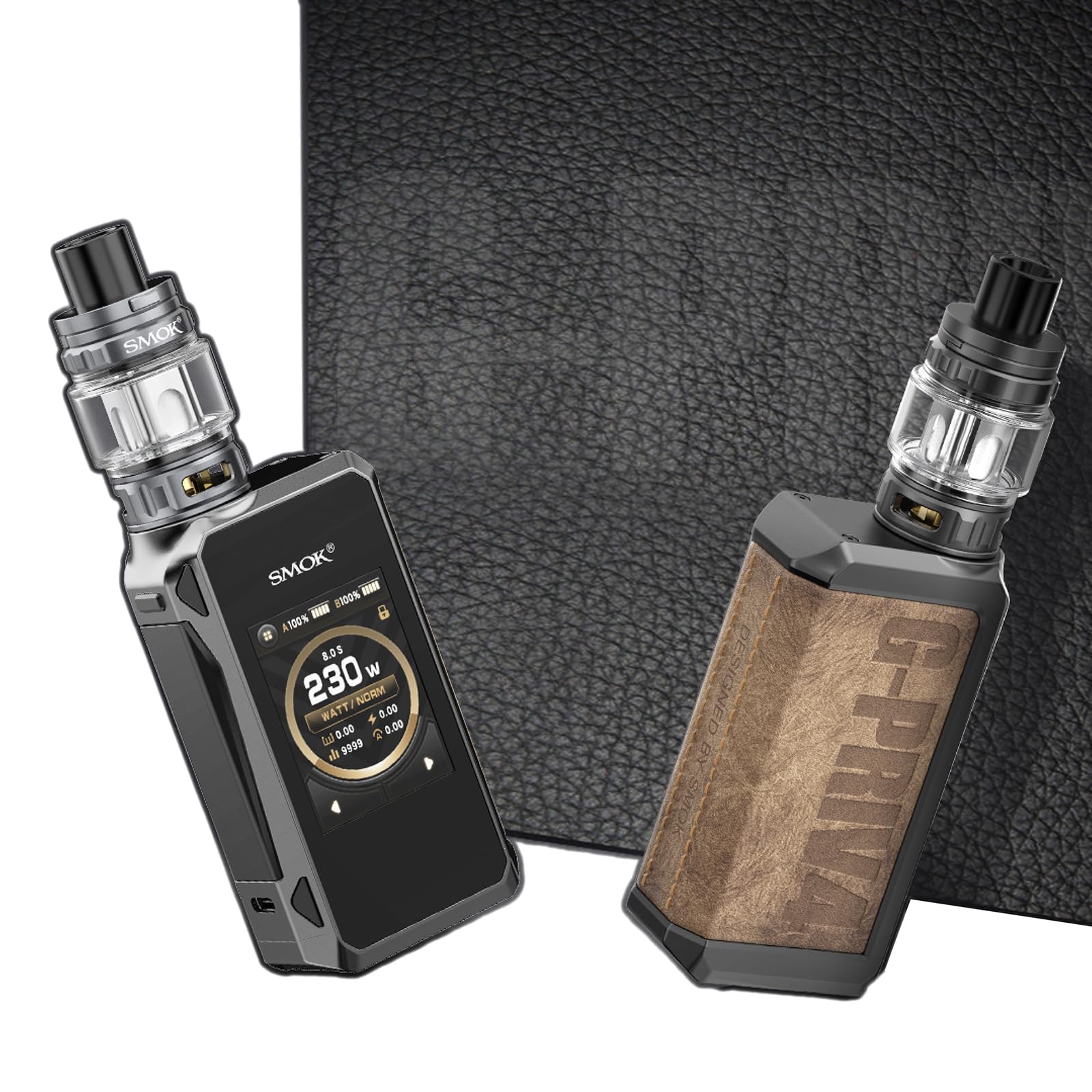 SMOK G-PRIV 4 Box Mod Vape Kit Akkuträger 5–230W TFV18 Mini 6,5 ml Grau | E-Zigarette mit 2,0-Zoll-Touchscreen IQ-M Chip breitem Feuertaster 6,5-ml-Verdampfer für DL Dual 18650 ohne Akkus Type-C 2,0A