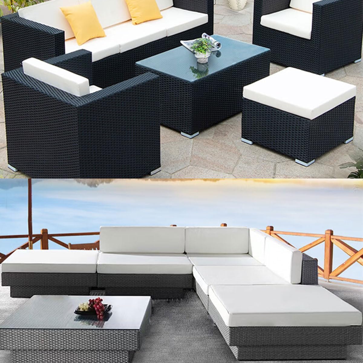 5/8cm Garden Bench Cushions Outdoor,2 3 Seater Seat Pad Garden Patio Bench Pad,Rectangle Seat Cushion Pads for Outdoor Indoor，Waterproof- Dark Blue-190 * 35 * 8cm