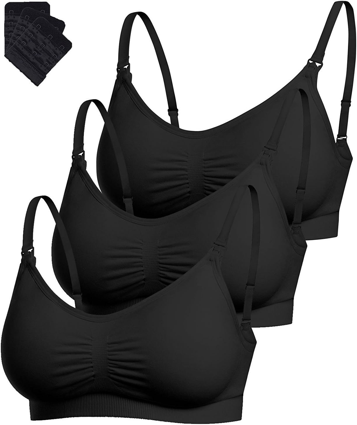 La Reve Wireless Nursing Bra for Breastfeeding - with Free Bra Extenders