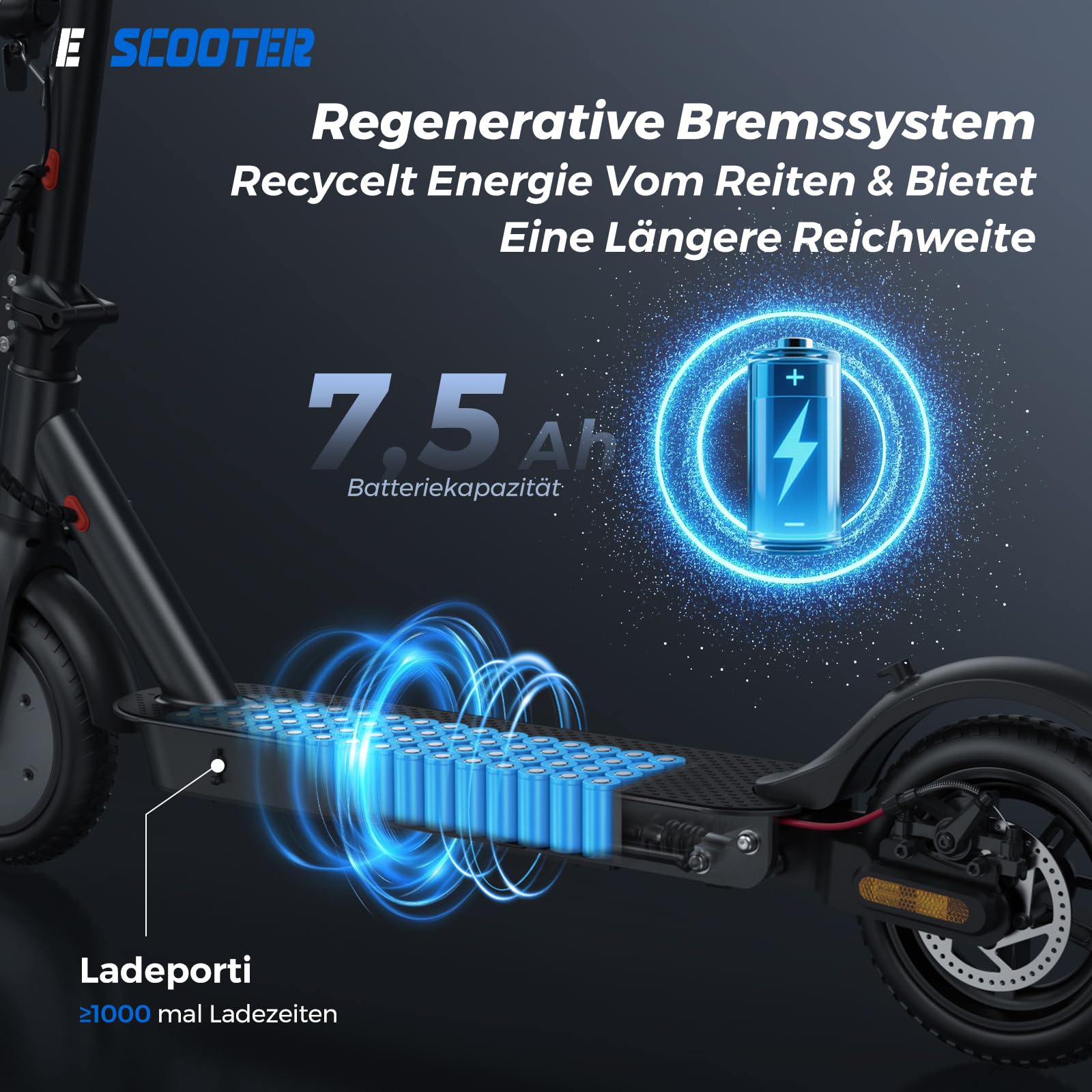 E-Scooter mit Straßenzulassung 25-30km Reichweite 13kg Einfaches Pendeln