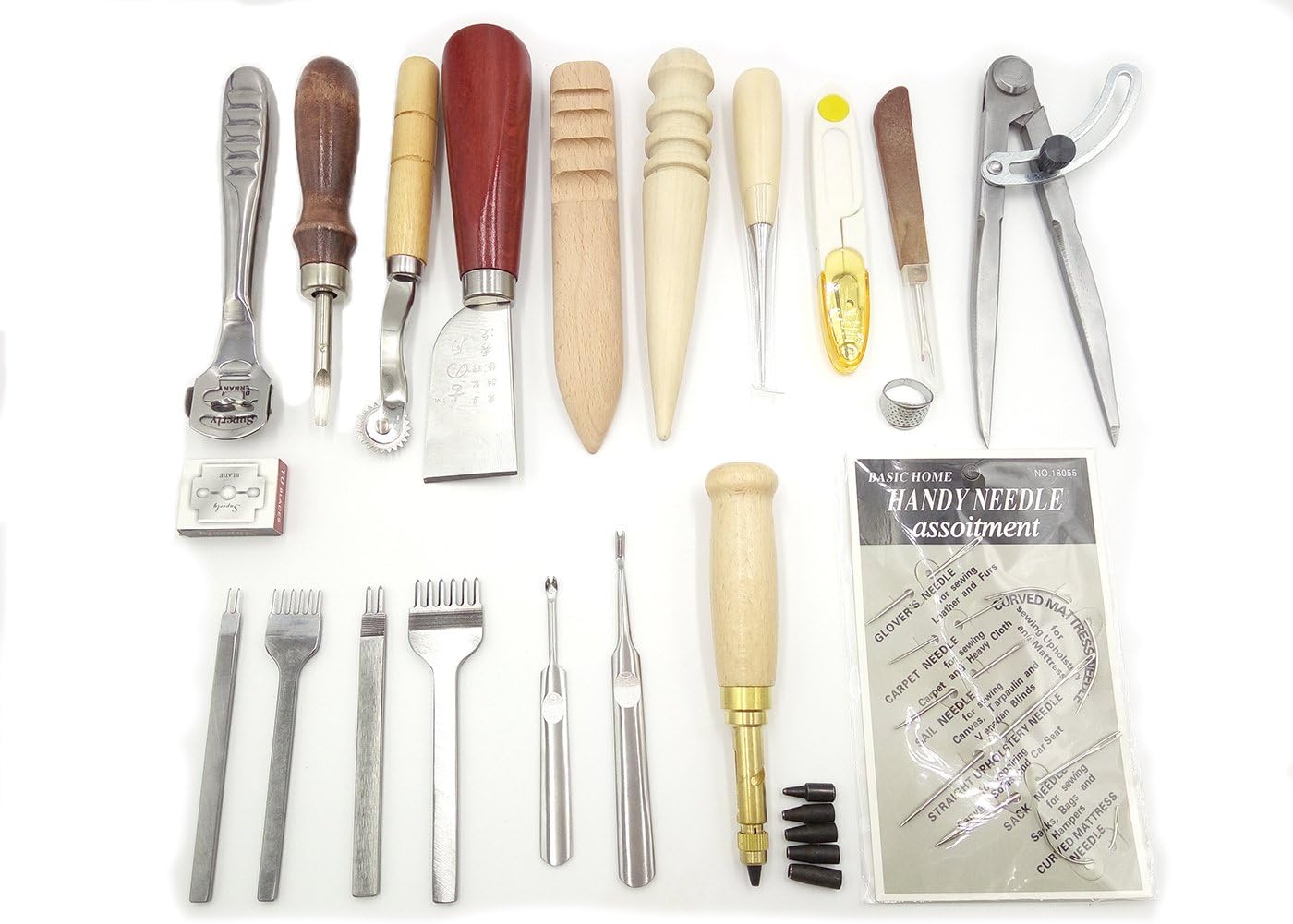 Amazon.de Inton LederKits Leder Craft Hand nähen Werkzeug Set (17Kits)