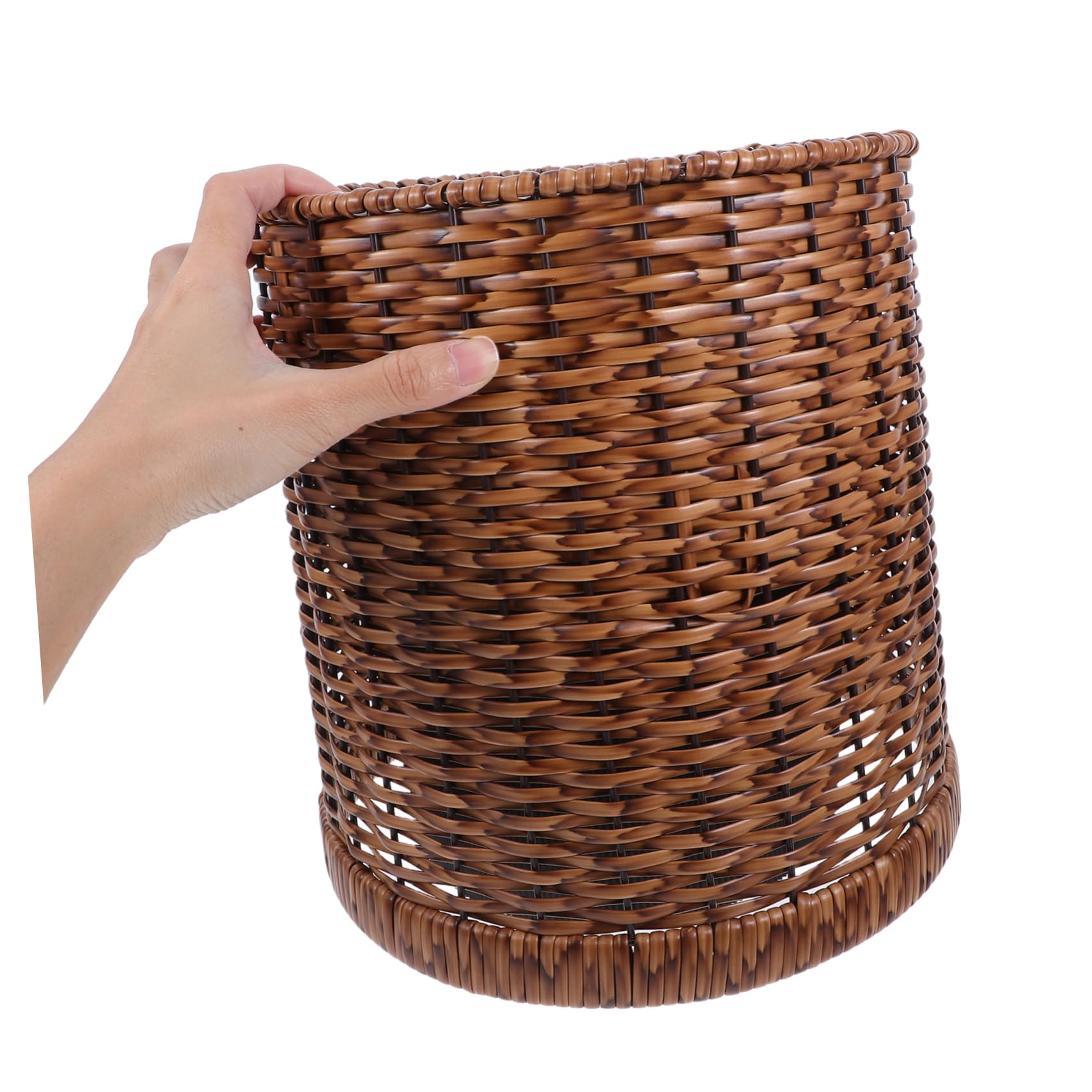 Alipis Cestino Decorativo Per Rifiuti in Rattan Leggero Cestino Per La Carta Da Cucina Borsa Nascosta Articoli Per Ufficio