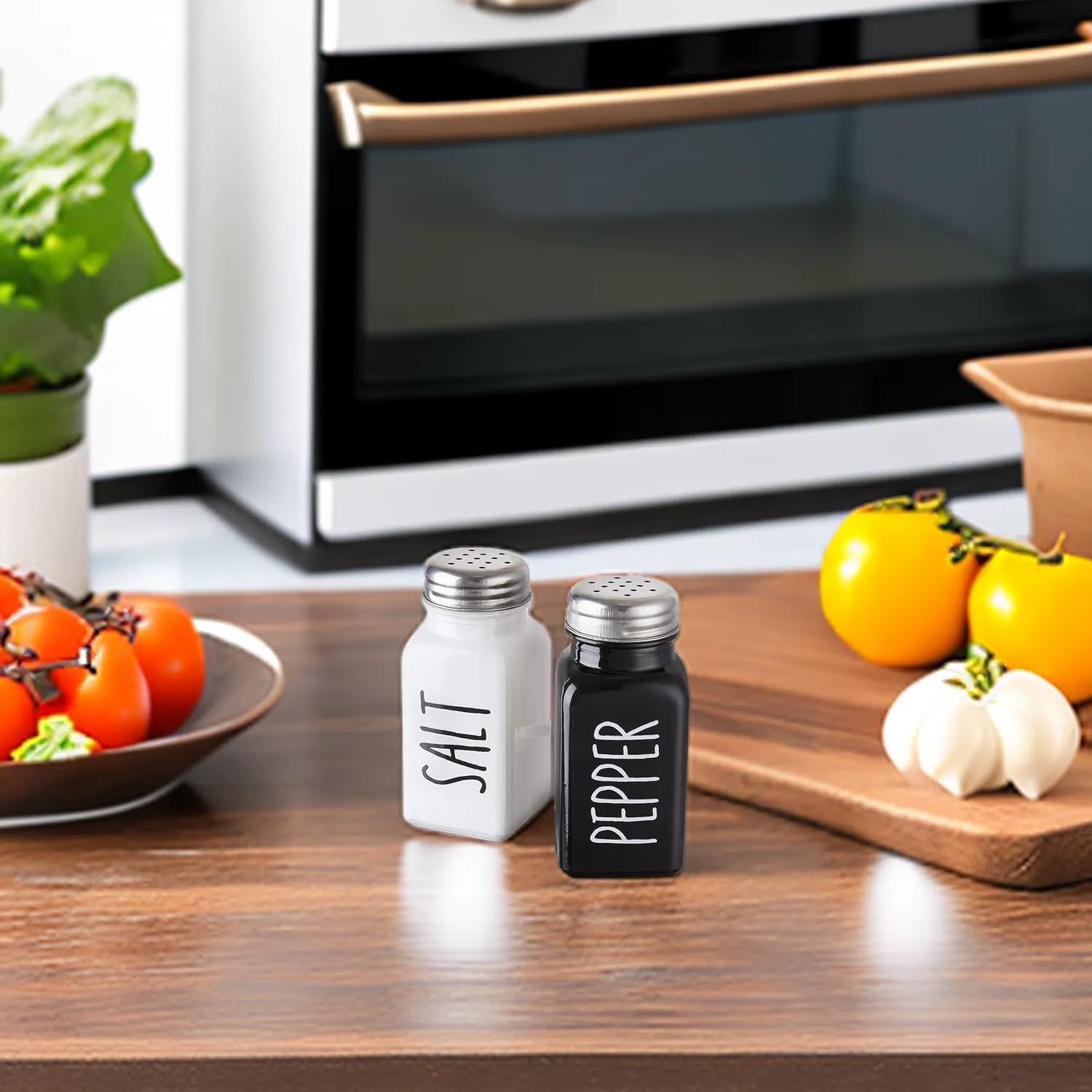 Premium et poivrière en verre de qualité supérieure, salière et