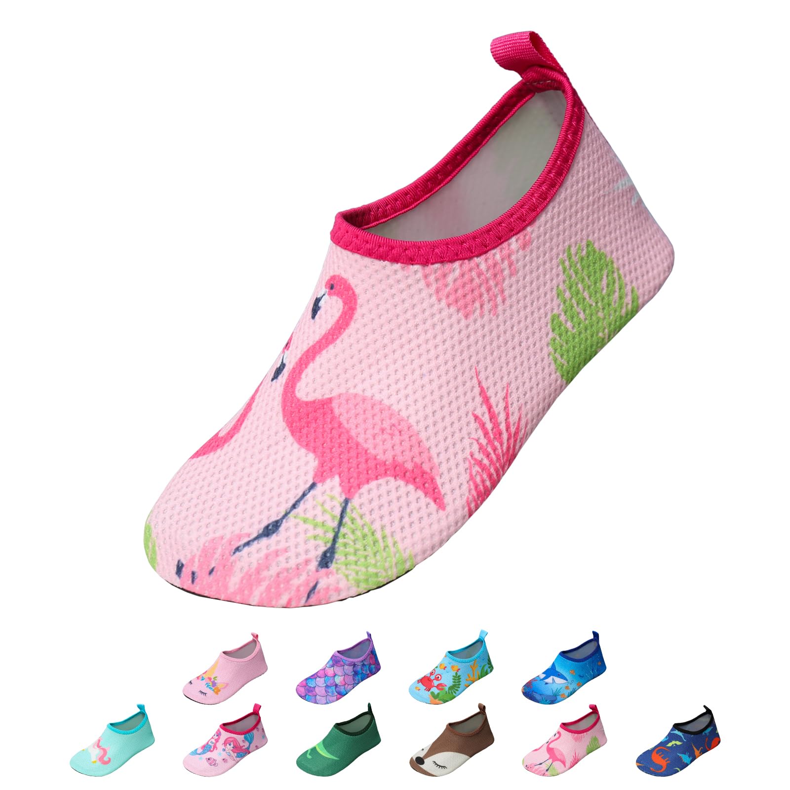 EDOTON Buty kąpielowe dla dziewczynek, buty do pływania, na plażę, lekkie buty do chodzenia boso, szybkoschnące buty do surfowania