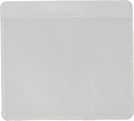 CLine SelfAdhesive Labeling Pockets, Top Load, 3 3/4 x 3, Clear, 25/Pack Office