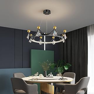 MEVZHH Ventiladores de Techo con Lámparas,Kelukes Lámparas Modernas Lámparas de Techo Sala de Estar Dormitorios Lámparas de Techo de Lámparas Colgantes Lámparas de Pasillo Industriales de Metal Lámpar