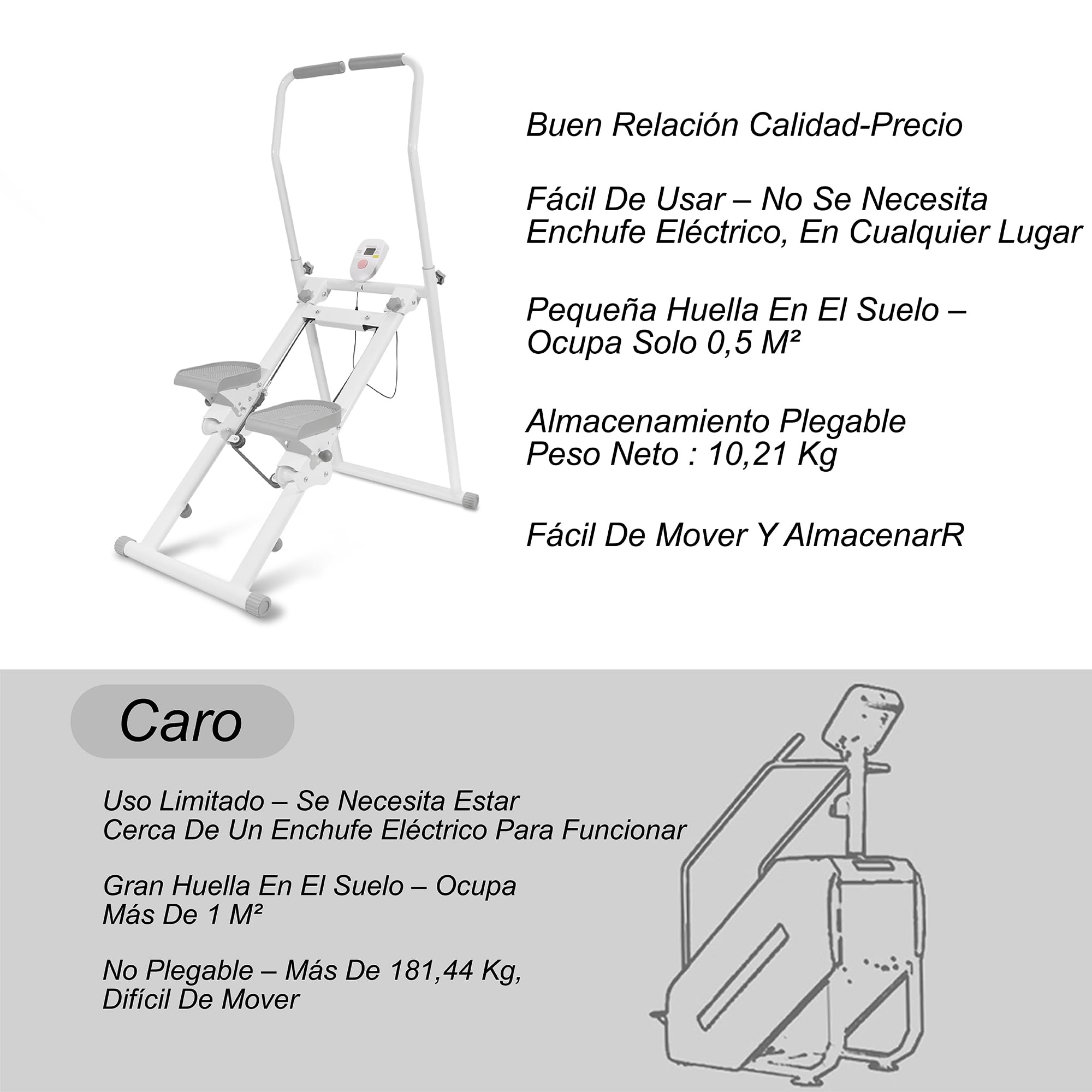 Escalador de escalones para el hogar: Mejora del Entrenador de Escalada Vertical como máquina de Entrenamiento para Ejercicios de Cuerpo Completo