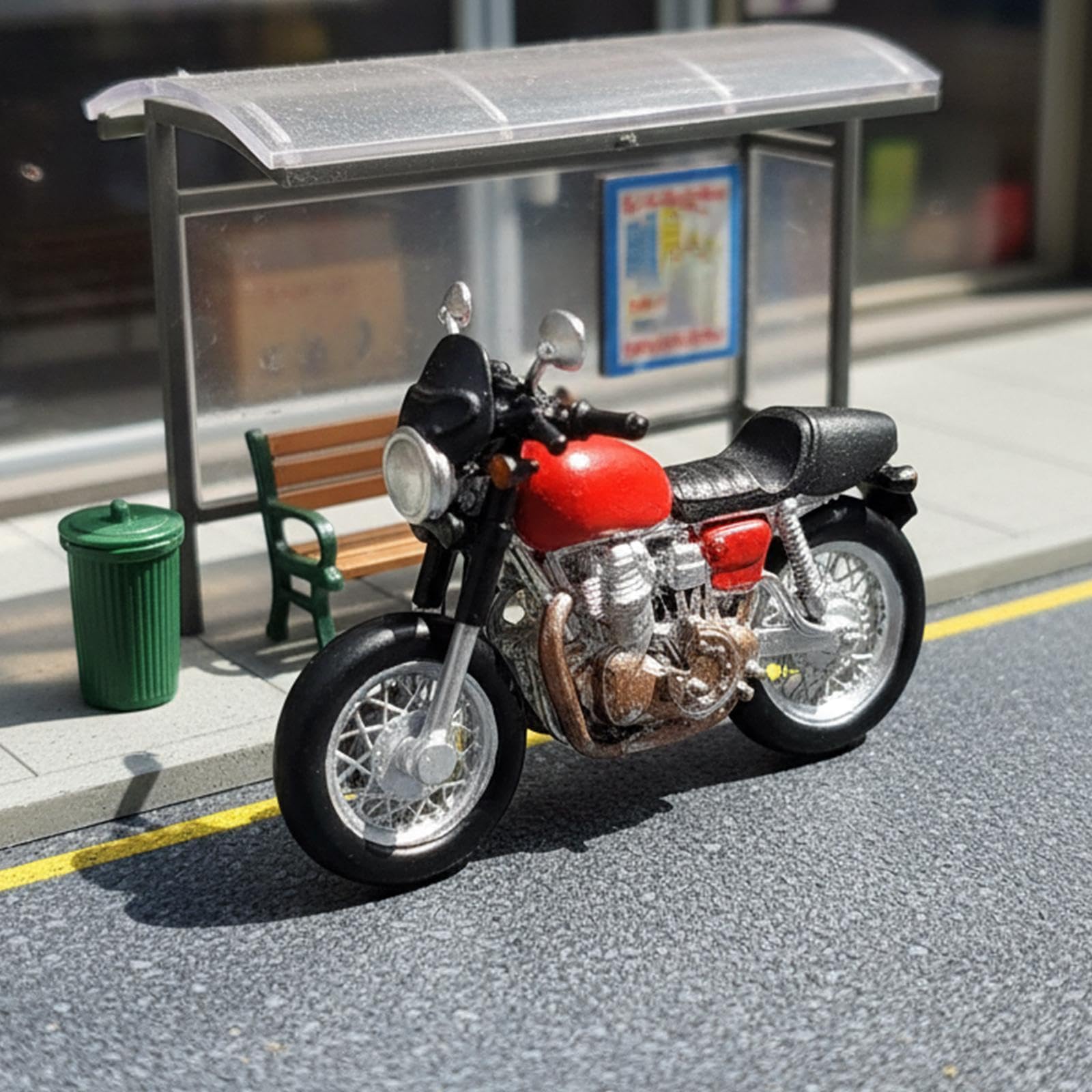 Amazon | Yotijay ミニチュアバイク 1/64スケール 樹脂製