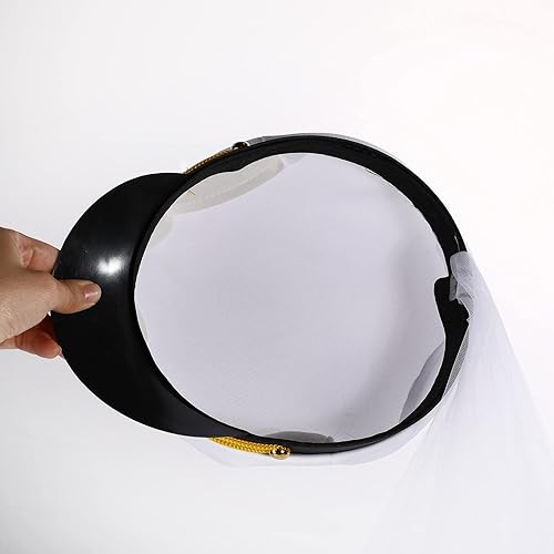 Miniatura 4 de Erying Sombrero de capitán náutico con velo para despedida de soltera, boda, despedida de soltera