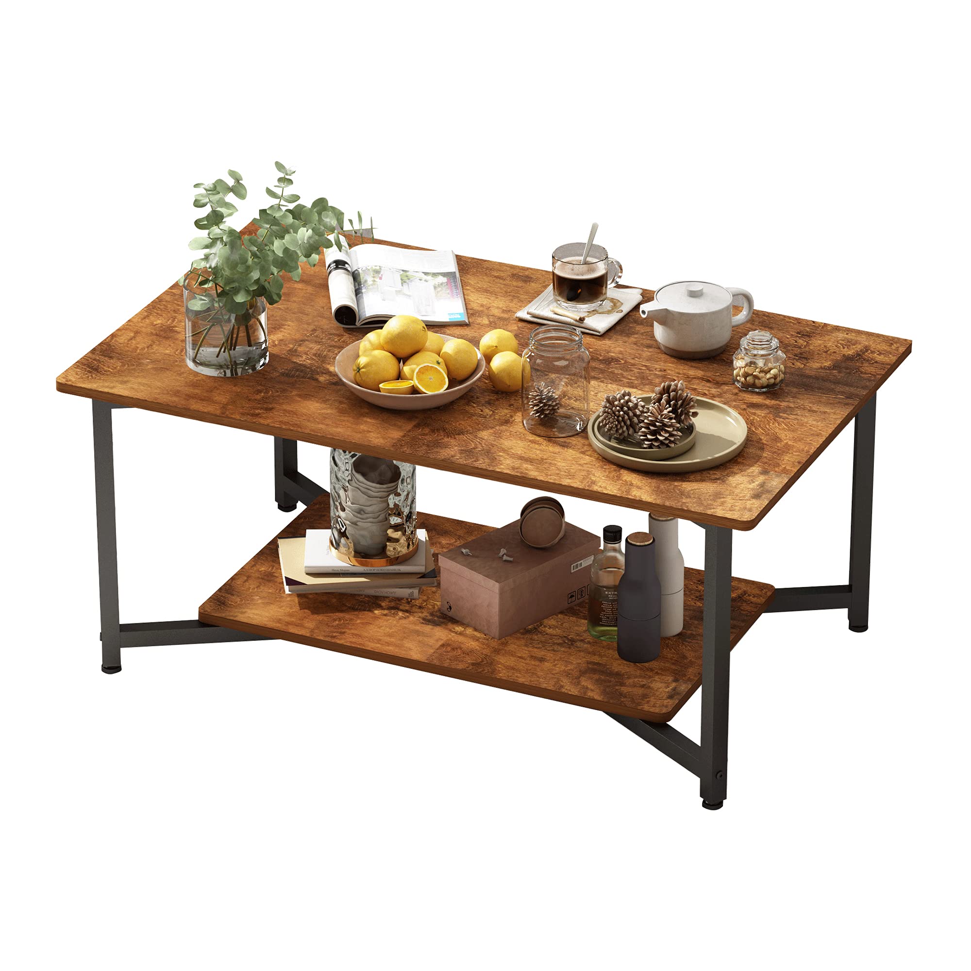 Buy JOI Coffee Table with Open Shelf for Spacious Storage,2Tier Coffee